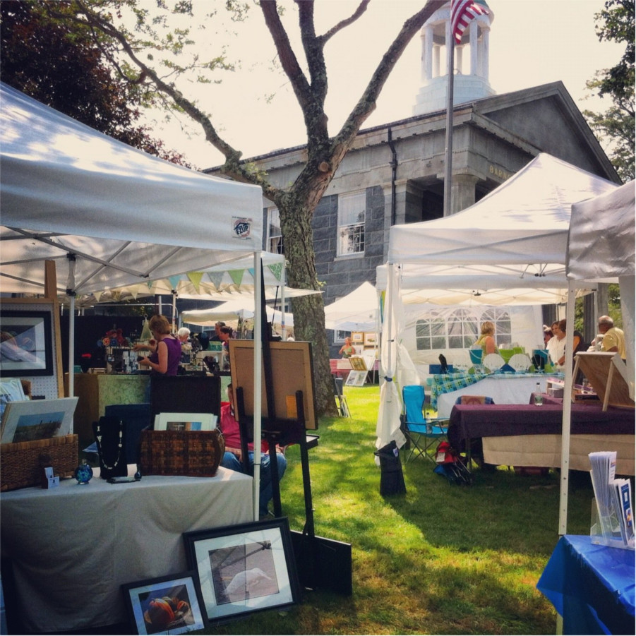 Booths for Art in the Park summer event